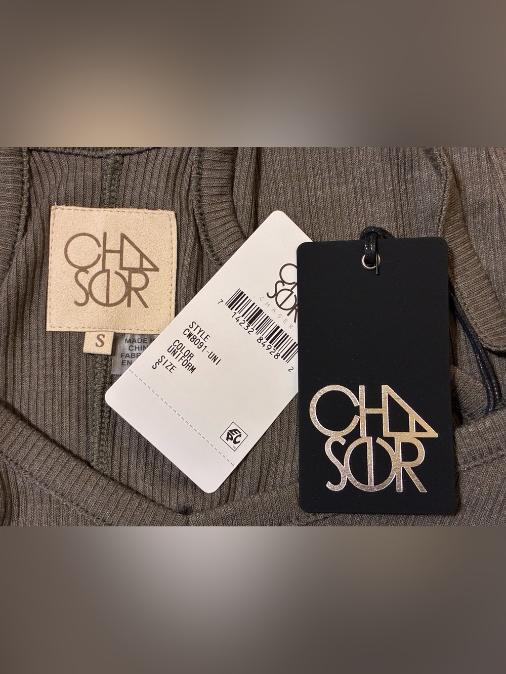 Chaser Ribbed Strappy Racerback Tank Top - Picture 9 of 9